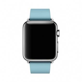 Ремешок кожаный Modern Buckle для Apple Watch 2 / 1 (38mm) Голубой