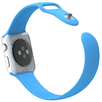 Ремешок силиконовый Special Case для Apple Watch 2 / 1 (42мм) Светло Голубой S/M/L