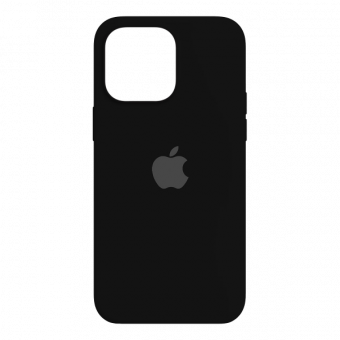 Чехол Silicone Case для iPhone 15 Pro Max Черный